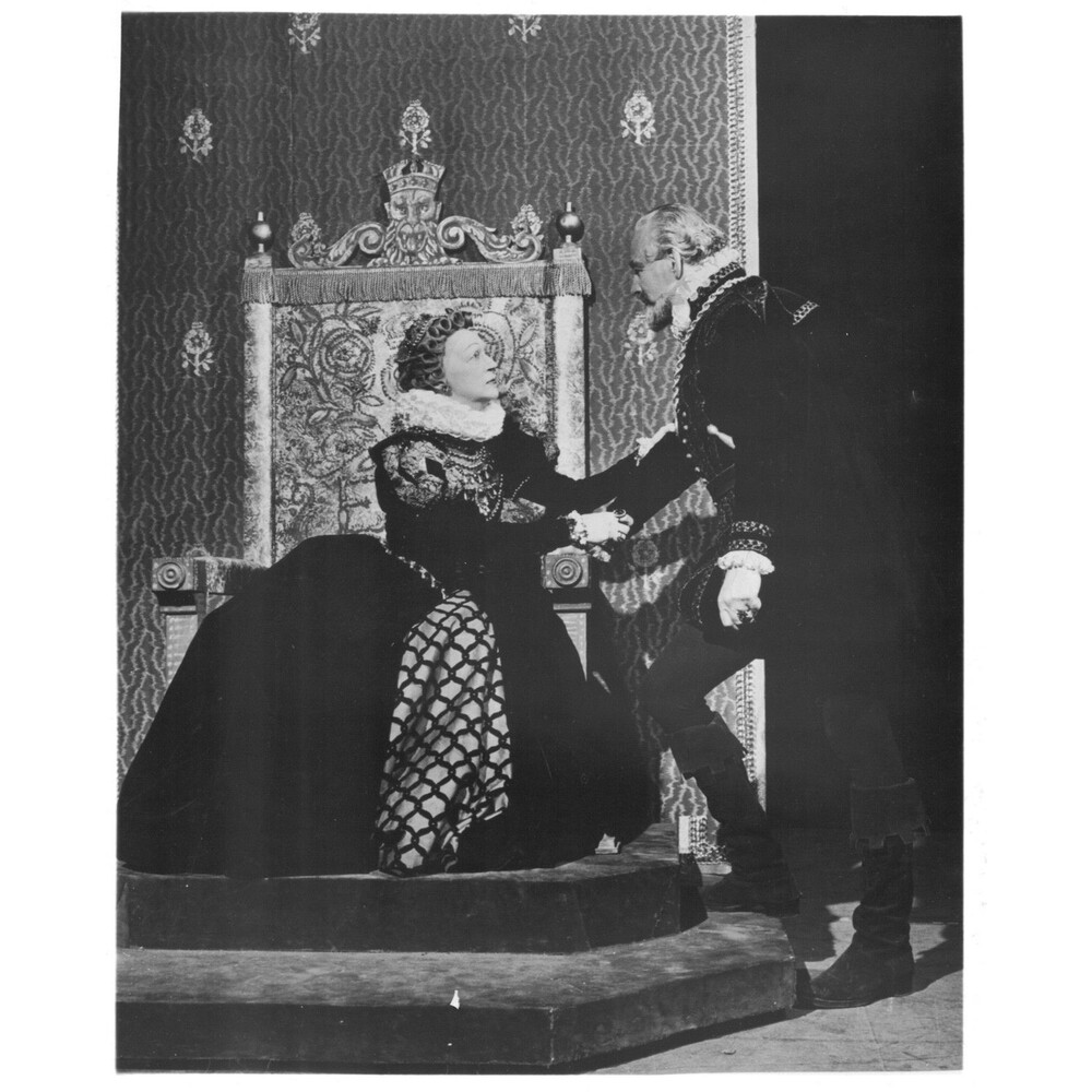 Original Press Photo Patrick Waddington Eva Le Gallienne Mary Stuart UK actress